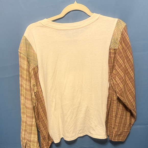 Repurposed crochet Peanuts XL women’s Snoopy 'Take It Easy' Long Sleeve Shirt - Picture 5 of 5